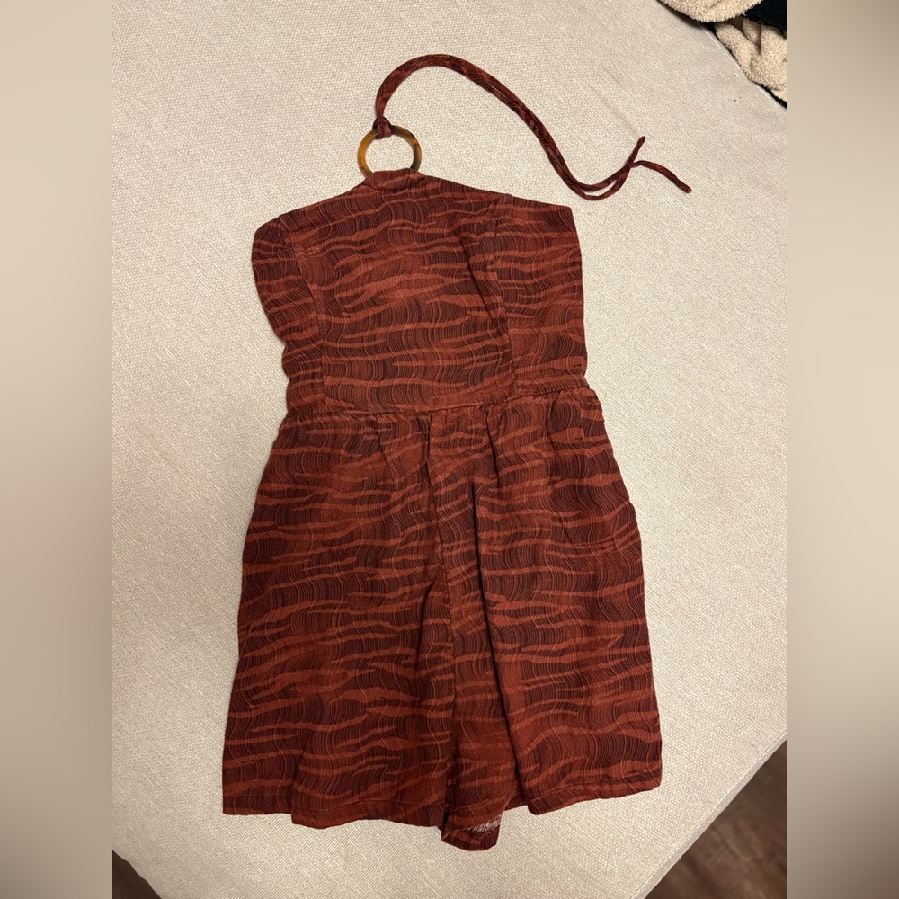 Old Navy Terracotta Halter Romper